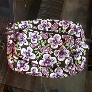 Plum petals Vera Bradley makeup bags